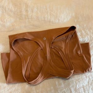 Lululemon brown workout tank top